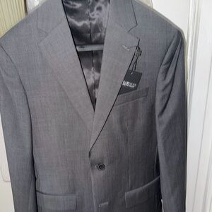 Kenneth Cole Men's Gray Pinstripe Suit Jacket